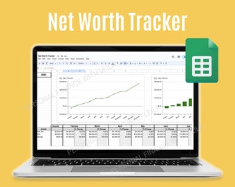 Simple Net Worth Tracker | Google Sheets Template | Instructions Included