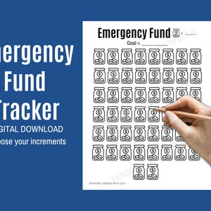 Printable Emergency Fund Tracker | DIGITAL DOWNLOAD