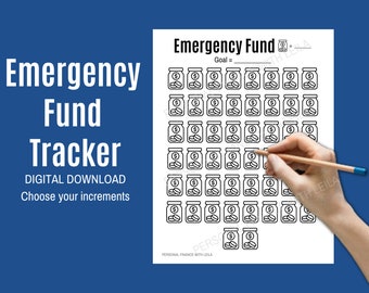 Printable Emergency Fund Tracker | DIGITAL DOWNLOAD