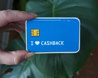 LARGE I <3 Cashback Credit Card Sticker