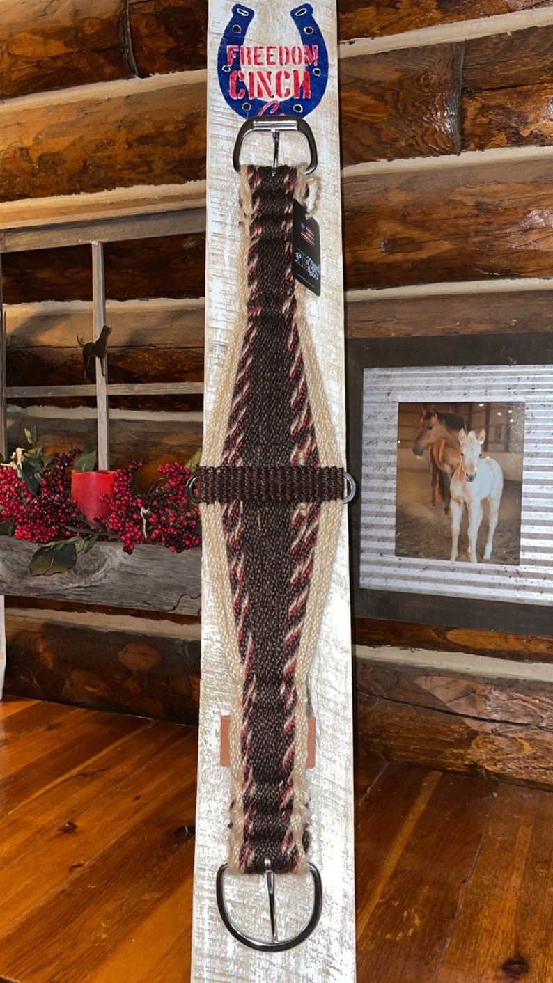 Mohair Cinch 34 Western Horse Tack Durable Saddle Gear for Comfortable