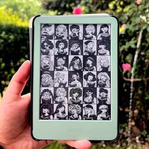 Kindle Screensaver & Lockscreen + PNG file: Girls Reading Aesthetic (Digital Download)