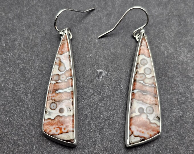 •EQUA-ORBIT• ocean jasper stick + gold earrings main image 0