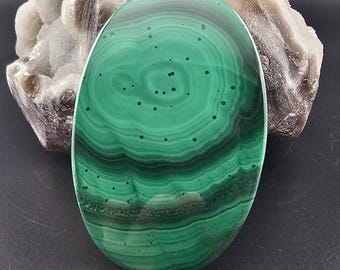 72 mm große Malachit Natürliche Edelstein Cab Cabochon Schmuckherstellung Draht wickeln
