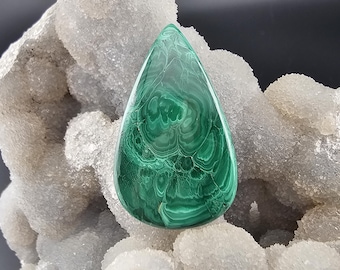 34 mm Malachit Natürliche Edelstein Cab Cabochon Schmuckherstellung Draht wickeln