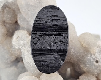 Large Black Tourmaline Raw Natural Gemstone Cab Cabochon Jewellery Making Wirewrapping Craft Supply