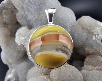 Rare Vintage Akro Popeye Corkscrew Marble Sterling Silver Unisex Pendant Jewelry