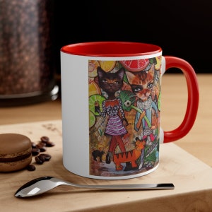 Imagine the Possibilities! Cheeky Modern Girls 11 oz Accent Coffee Mug - Pop Art Teacup Gift