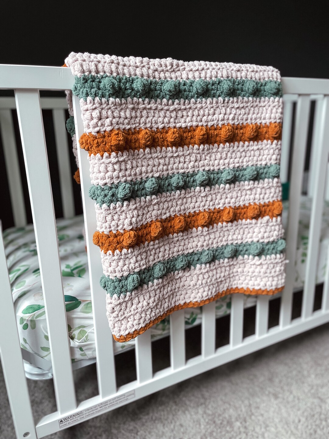 Big Bobble Baby Blanket, PATTERN Etsy