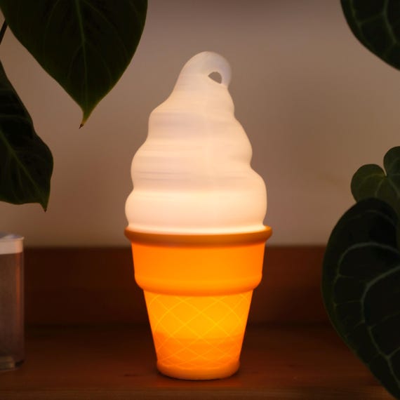 ソフトクリームランプ：リモコン付きRGB LEDナイトライト - Etsy 日本