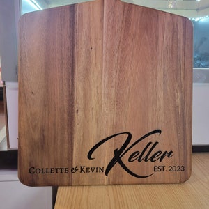 Custom Engraved Acacia Cutting Board