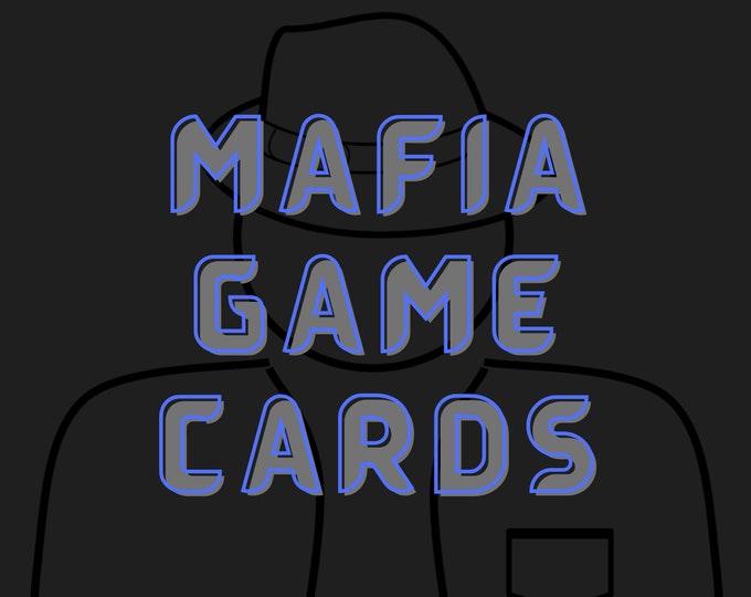 Mafia Game Cards Etsy