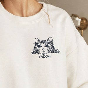 Cat Lover Sweatshirt,Black Cat Sweatshirt,Cat Lover Gift,Cat Lover Sweater