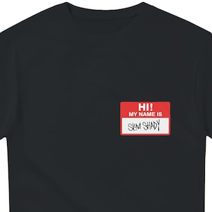 Hi! My name is Slim Shady Eminem Shirt, Eminem Vintage Inspired Shirt, Hip Hop Icon Shirt, Eminem Retro Shirt, Slim Shady Merch