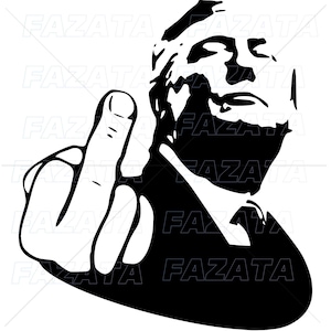 Trump Middle Finger SVG,Funny, PNG Cricut Trump File