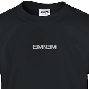 Youth Eminem Embroidered Shirt: Vintage Hip Hop Style