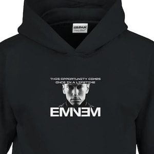 Youth Eminem &quot;Rap God&quot; Hoodie: Vintage Slim Shady Style (Gildan 18500B)