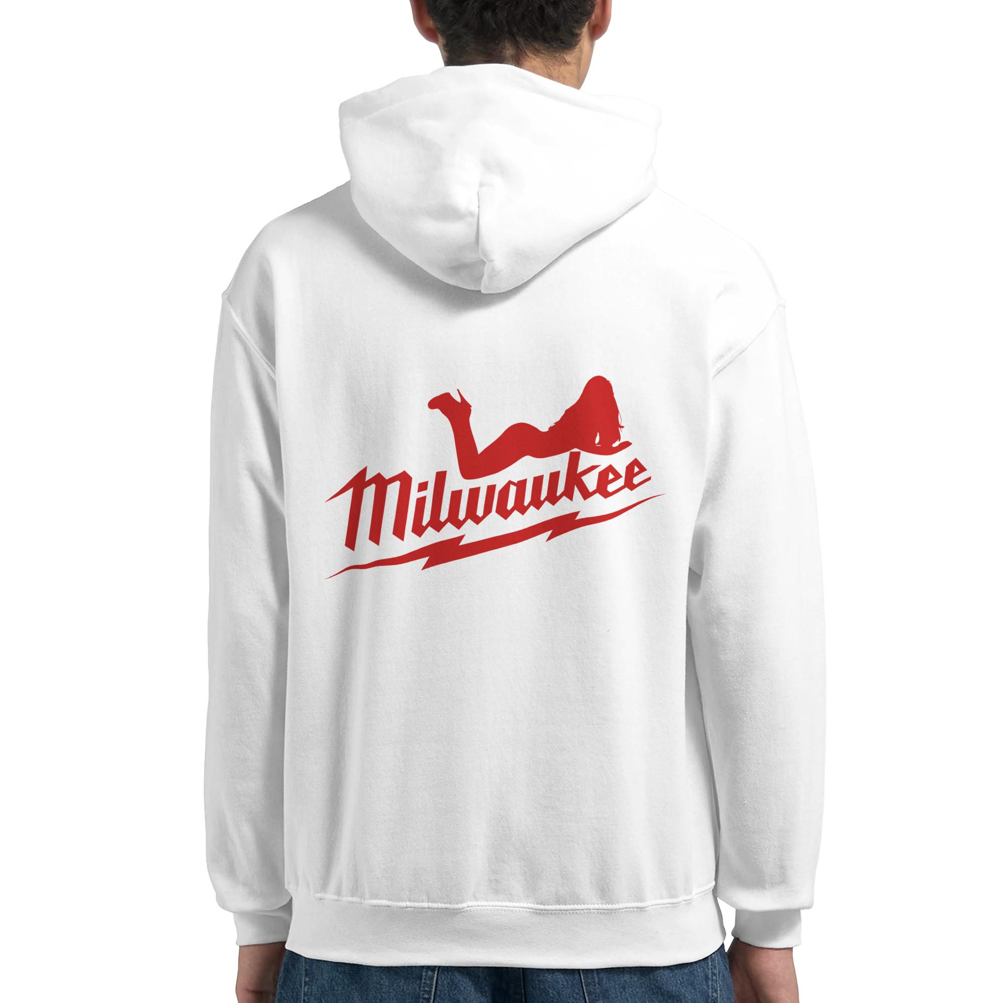 Sweat à Capuche Milwaukee Wisconsin Vintage - 80% Coton, Design Sport Rétro (Unisexe)