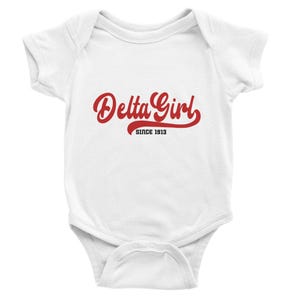 Tutina Delta Girl per neonati, regalo unico per il compleanno di una bambina, vestito divertente