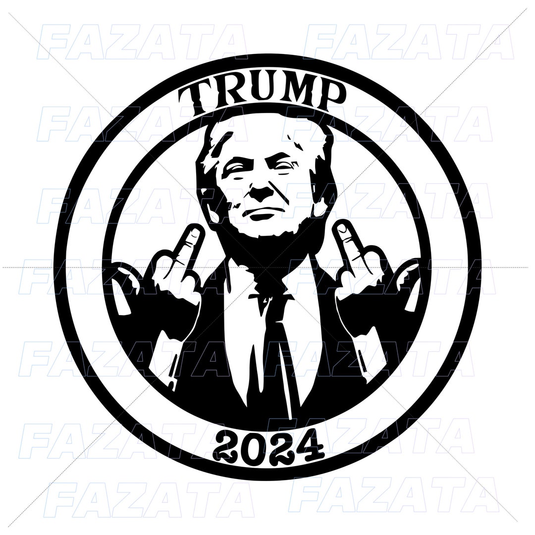 Trump Stamp 2024 PNG Digital File, SVG Cricut Trump File, Donald Trump