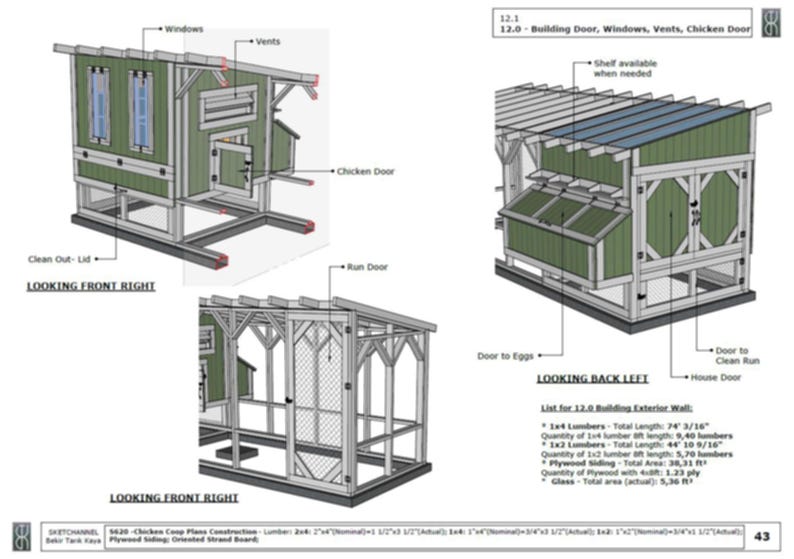 DIY Chicken Coop Plans for 16 Chickens, Build Your Own Chicken Coop