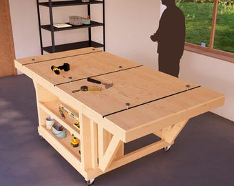 究極のDIY 4x4モバイルワークベンチはマイターソーを搭載し、革新的な 