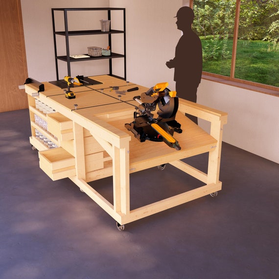 Garage foldable workbench discount
