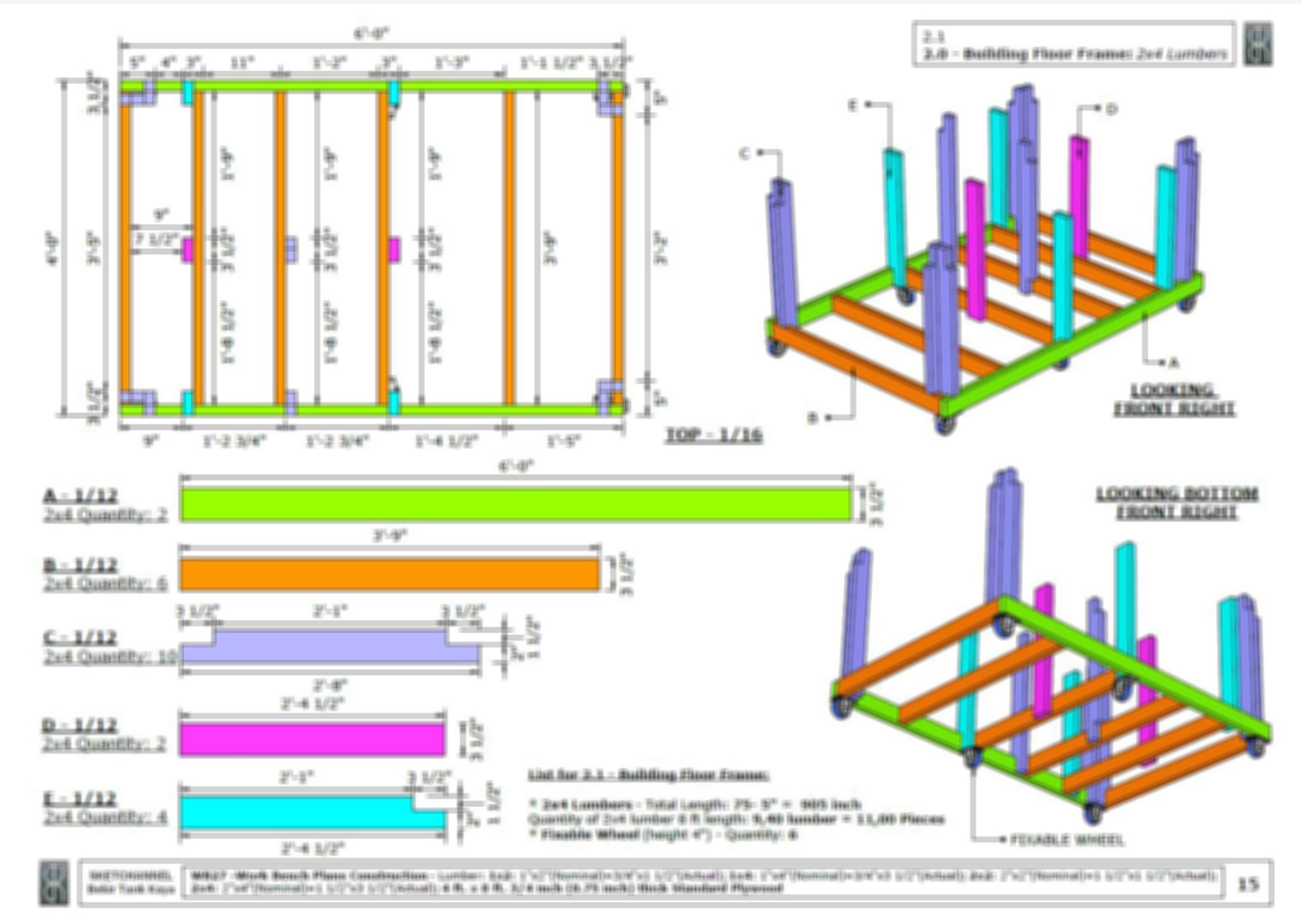 4x6 Ft DIY Table Saw Workbench Plans With Flip-top Design, Storage ...