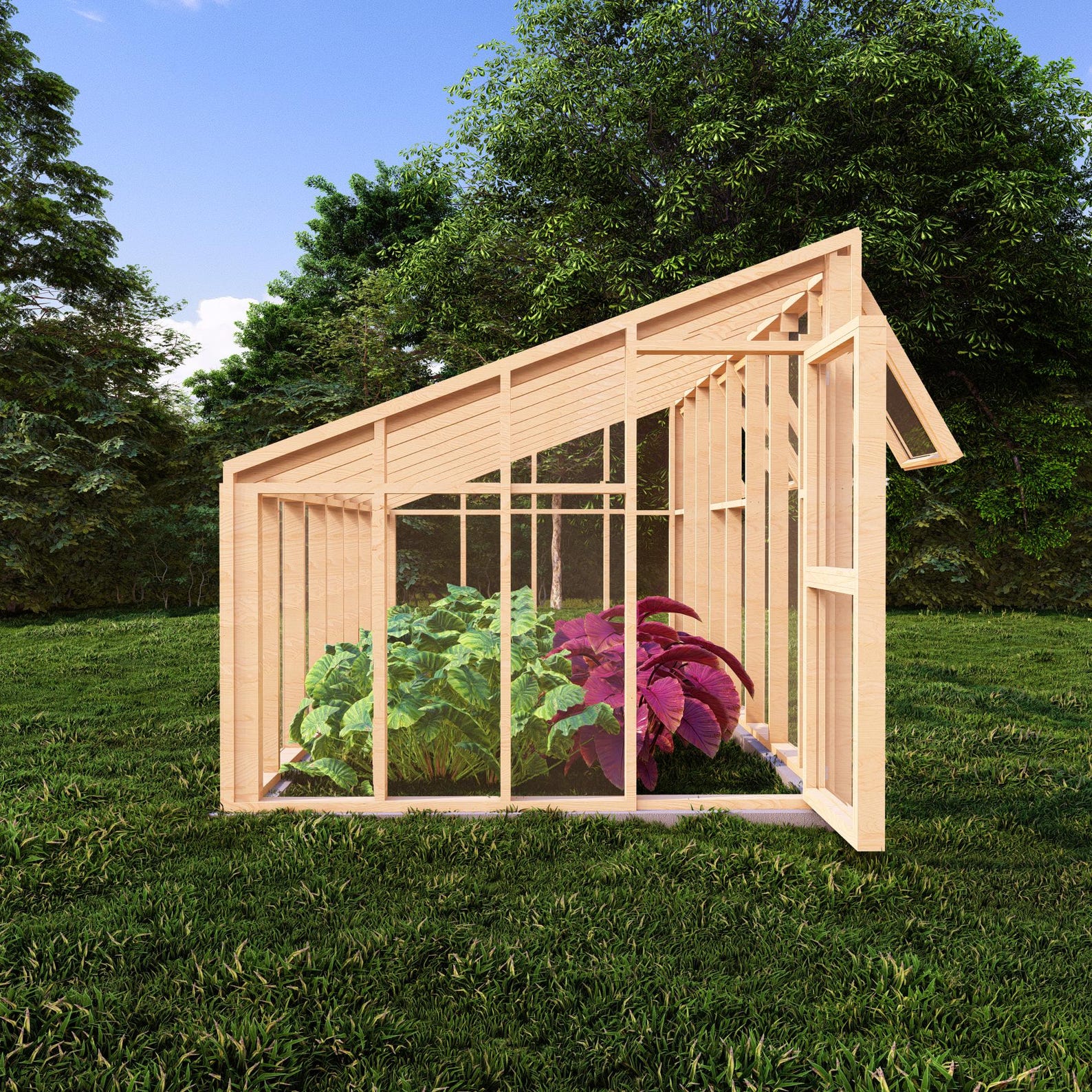8 X16 Modern DIY Greenhouse Plans for Gardening Enthusiasts, Step-by ...