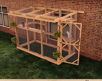 Catio Builders Custom Cat Cages DIY Outdoor Cat Enclosure Plans, X
