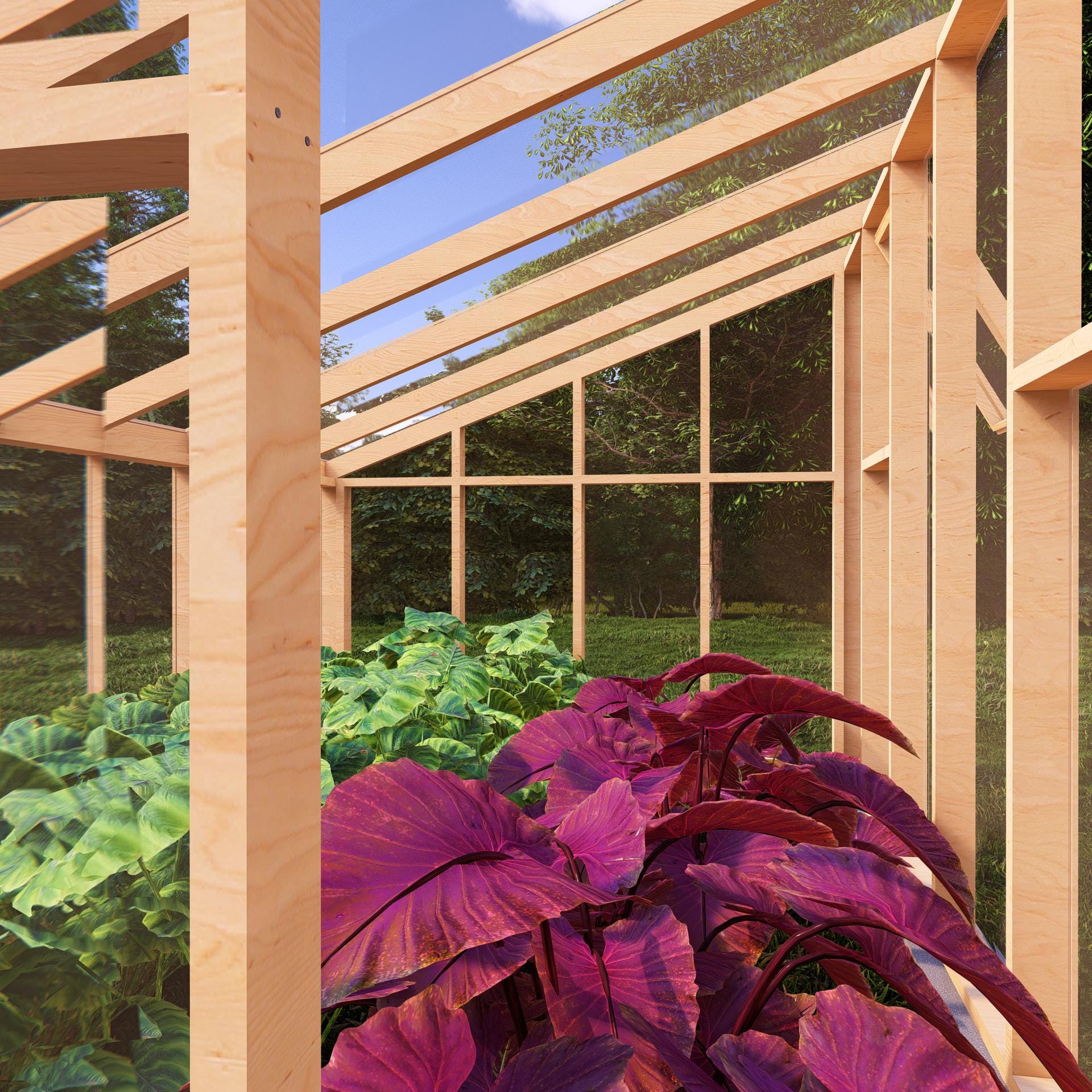 8x12 DIY Greenhouse Plans for Year-round Gardening, Modern Timber ...