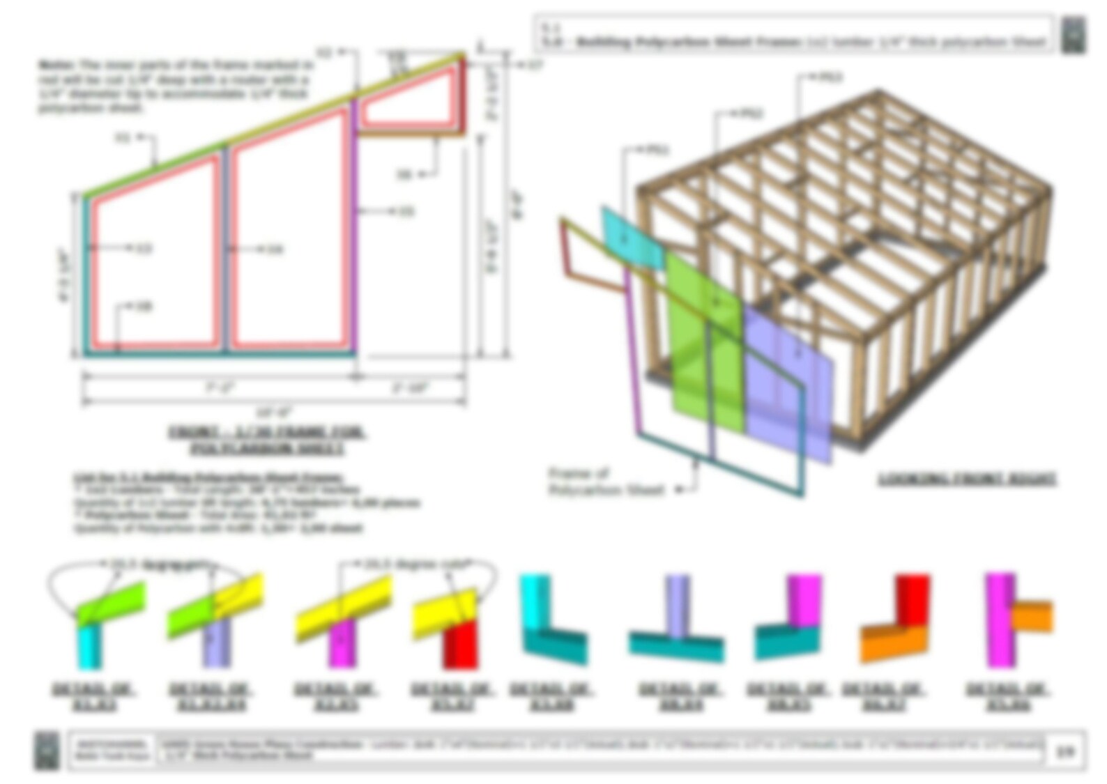 DIY 10x20 Ft Lean to Greenhouse Plans Wall attached Polycarbonate 