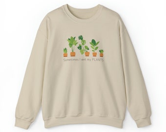 Sometimes I wet my PLANTS Crewneck Sweatshirt | Gift for plant lovers and plant parents | Plant humor sweatshirt