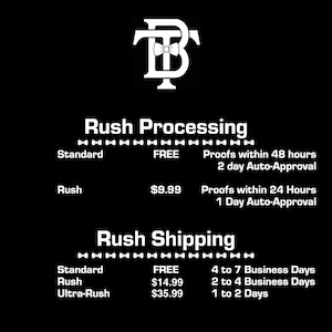 Rush Order Upgrade – Priority Proofing & Fast USPS Shipping