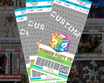 Custom Groomsmen Proposal Ticket – Personalized Wedding Party Invitation