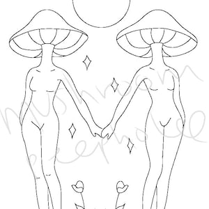 Mushroom Ladies SVG
