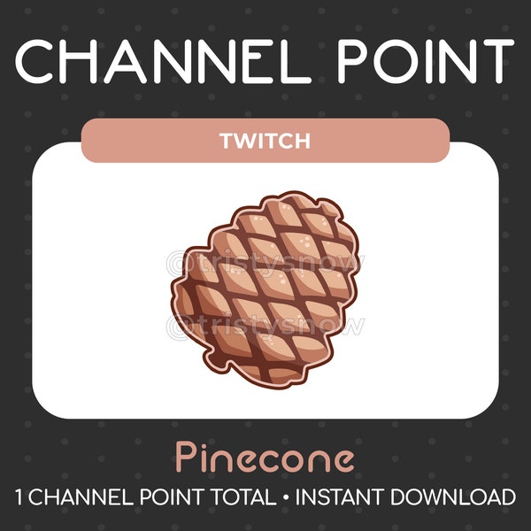 1 Pinecone Channel Point/Emote for Twitch, Youtube, Discord, Stream / Instant Download