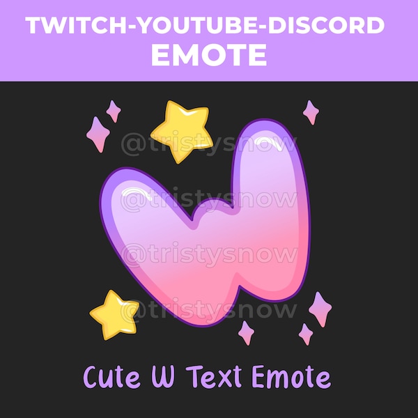 W Emote Animated - Etsy
