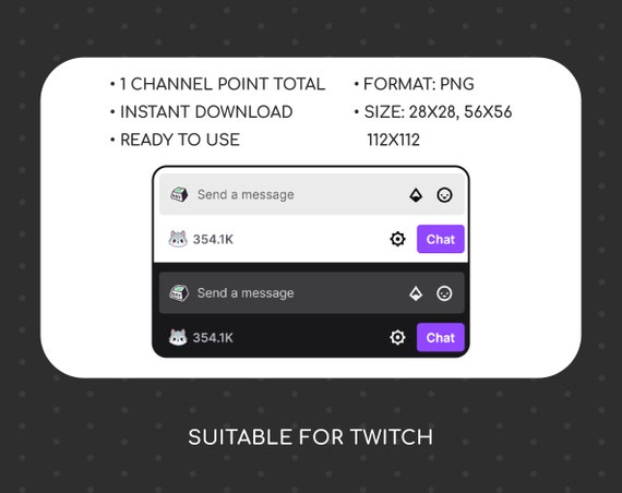 1 Cute Grey Wolf Channel Point emote for Twitch Youtube Discord