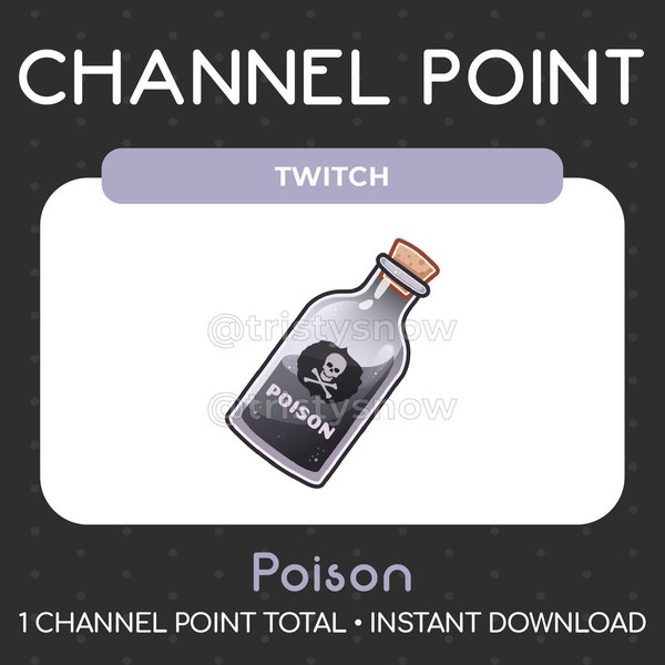 1 Poison Bottle Channel Point/Emote for Twitch, Youtube, Discord, Stream / Instant Download