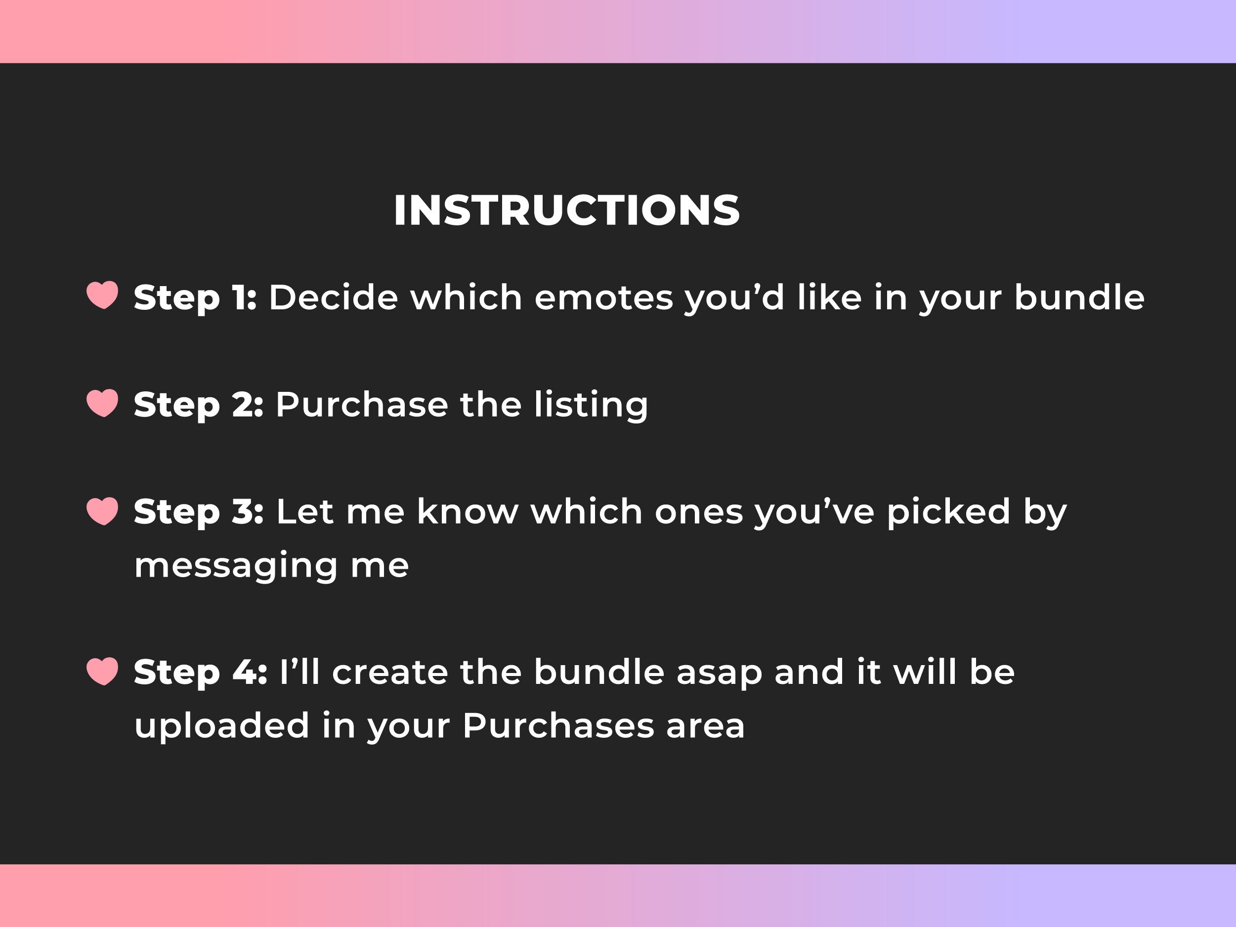 Create Your Own Bundle 1 Emote for Twitch Youtube Discord - Etsy