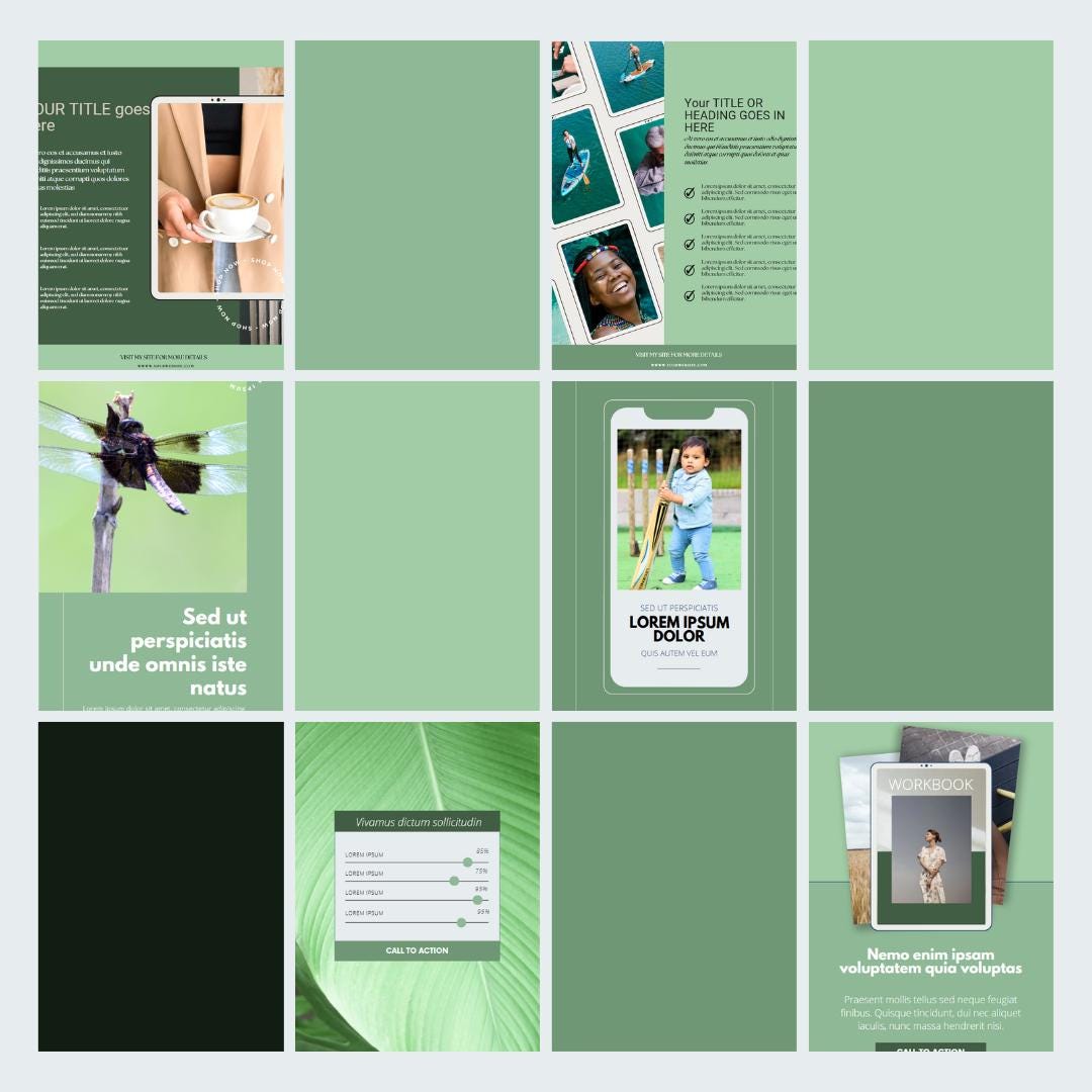 Instagram Canva Template Bundle Social Media Template Bundle Premade ...