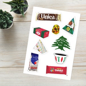 Lebanese Brands Sticker Sheet: Lebanon, Beirut Nostalgia