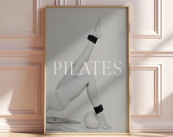 Pilates Studio Decor, Inspirational Wall Art, Fitness Gift, Pilates Poster, Home Gym Decor, Motivational Print