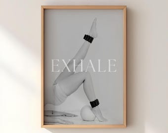 Pilates Studio Decor, Inspirational Wall Art, Fitness Gift, Pilates Poster, Home Gym Decor, Motivational Print