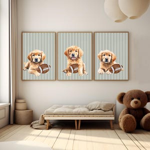 Golden Retriever Nursery Art - Puppy Wall Decor - Kids Room Decor - Nursery Wall Decor - Printable Dog Art - Baby Shower Gift