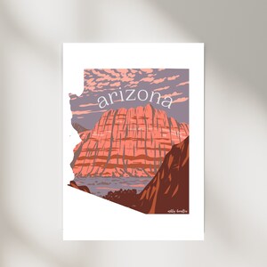 Arizona Kunst | Arizona Druck | USA| Poster Phönix | Wüste Poster | Arizona Geschenk | Arizona-Wand-Dekor