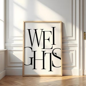 Home Gym Decor - Motivational Wall Art - Fitness Quotes - Gym Motivation Prints - Retro Gym Poster - Workout Room Wall Decor