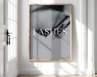 Lash Studio Decor, Lash Artist Wall Art, Lash Tech Gift, Beauty Salon Decor, Eyelash Print for Lash Room