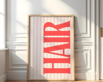 Hair Salon Decor, Beauty Salon Wall Art, Hairstylist Gift, Hairdresser Print, Salon Decor, Hair Quotes